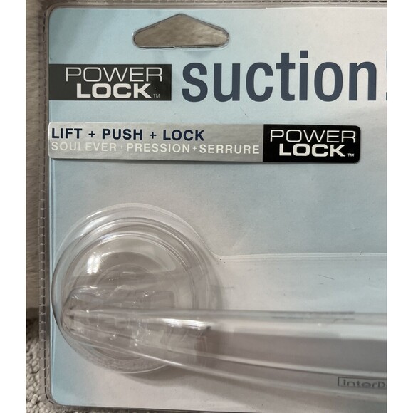 InterDesign..Power Lock Suction Bar 6.75” Lift+Push+Lock New.. - Picture 3 of 5